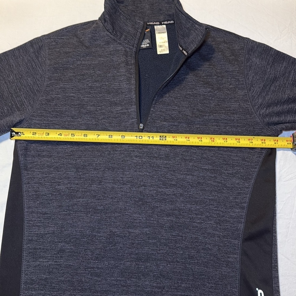 HEAD Men's Quarter Zip Performance Pullover Jacket Black Heather Size Small NWOT - Picture 4 of 10